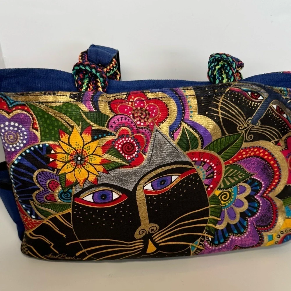 Laurel Burch Carlotta's Cats Medium tote